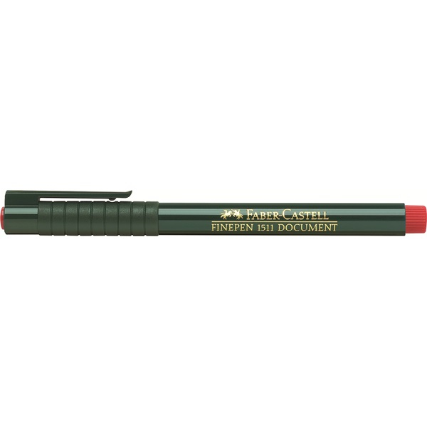 FABER-CASTELL 1511 Document Fineliner rot 0,4 mm, 10 St.