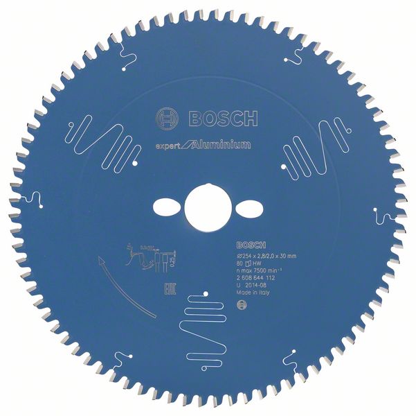 BOSCH EXPERT for Aluminium Kreissaegeblatt 254,0 mm, 80 Zaehne