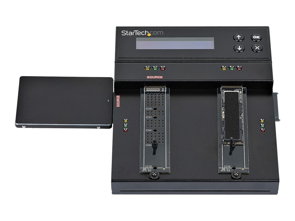 STARTECH.COM Standalone M.2 SATA M.2 NVMe Duplicator/Eraser HDD/SSD Cloner/Wiper M.2 PCIe AHCI/NVMe 2.5/3.5inch SATA Drives
