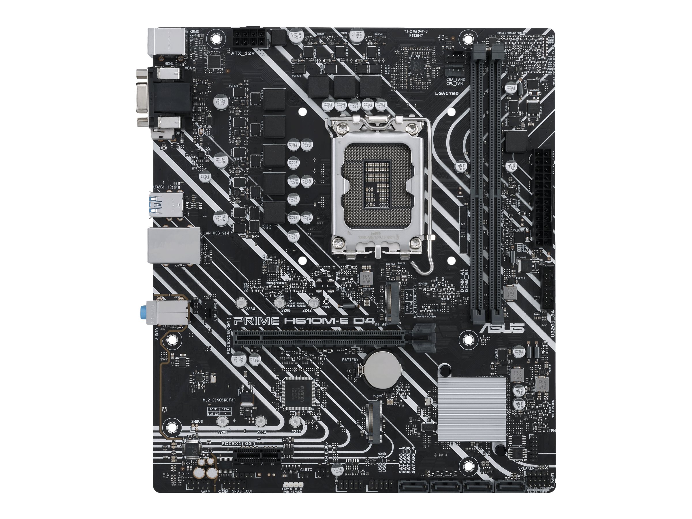 ASUS PRIME H610ME D4CSM LGA1700 mATX MB 2xDDR4 4xSATA 2xM2