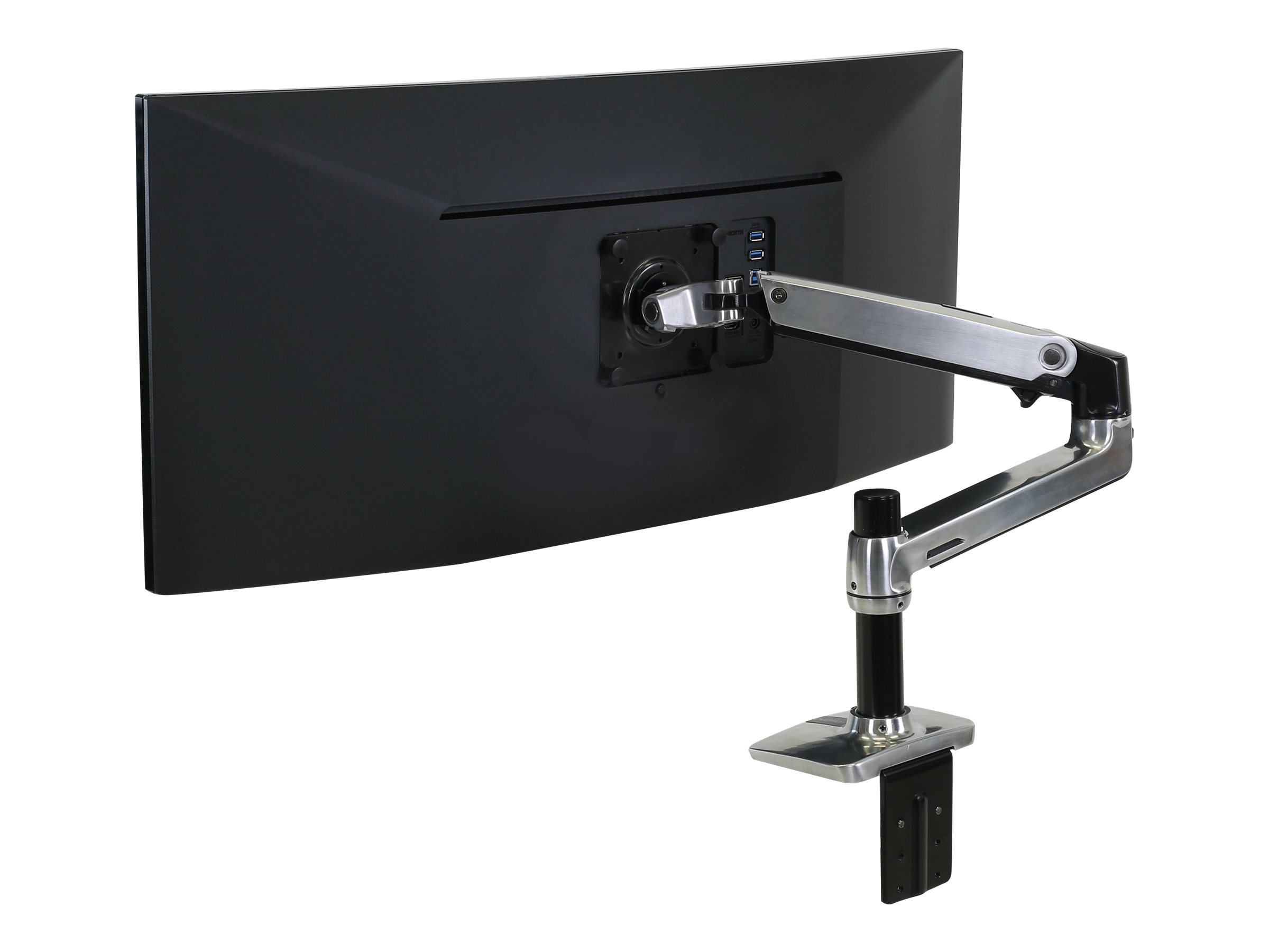 ERGOTRON LX LCD Arm fuer Tischmontage poliertes Alu bis 34 max. 11,3 kg. VESA 75x75mm 100x100mm neigen schwenken drehen