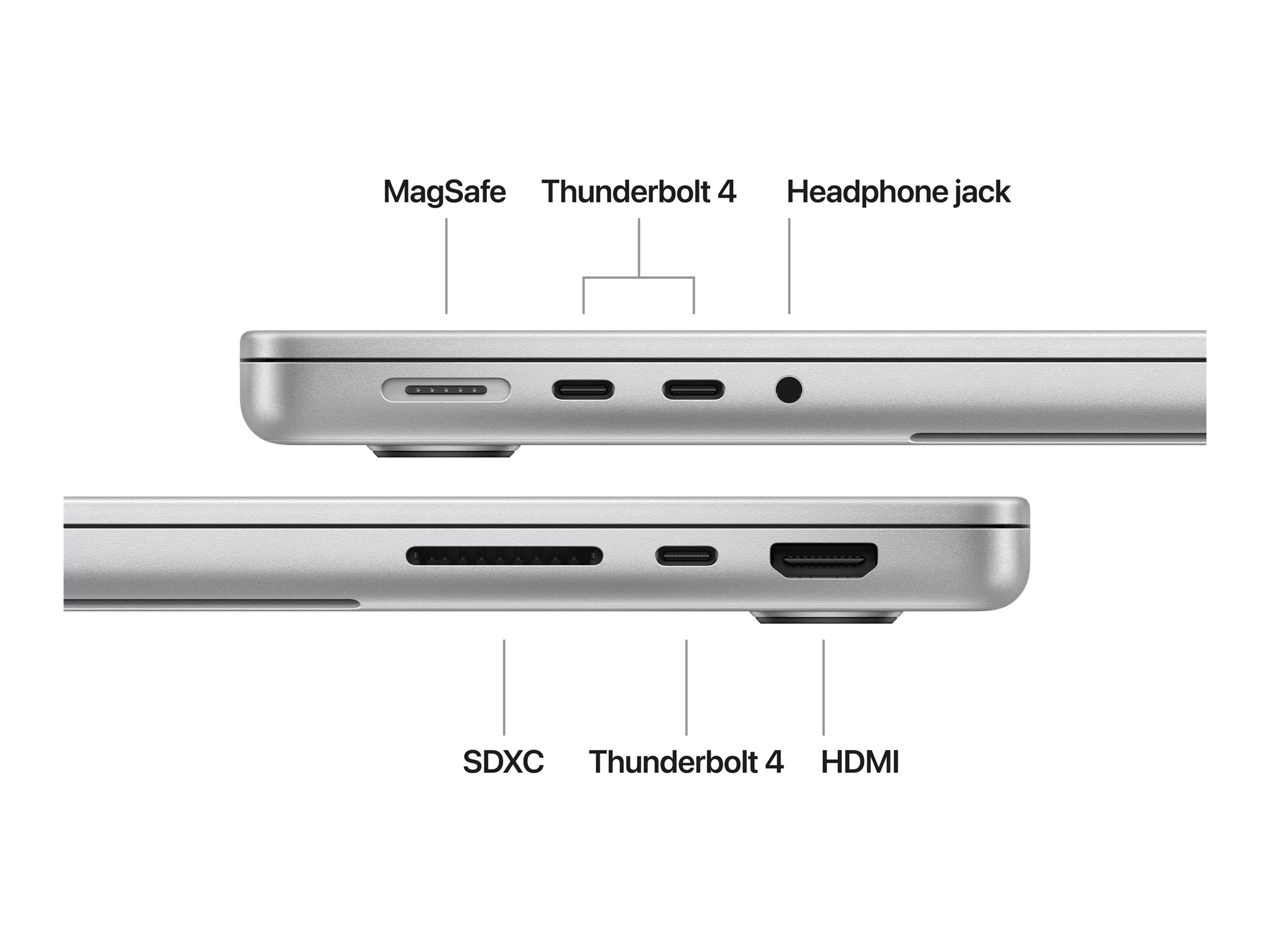 APPLE MacBook Pro 35,97cm 14,2Zoll Apple M4 chip with 10core CPU and 10core GPU 16GB 512GB SSD Silver