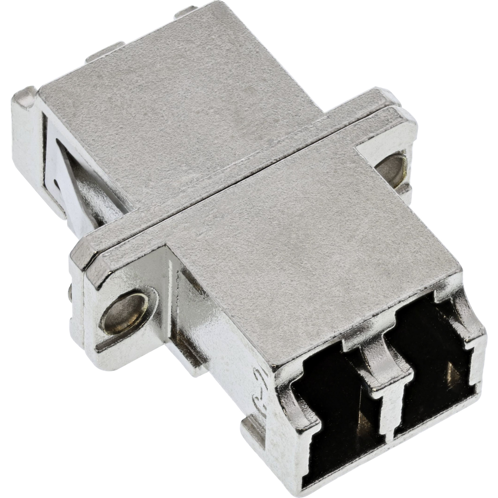 INLINE LWL Metall-Kupplung Duplex LC/LC multimode Keramik-Huelse zum Einbau