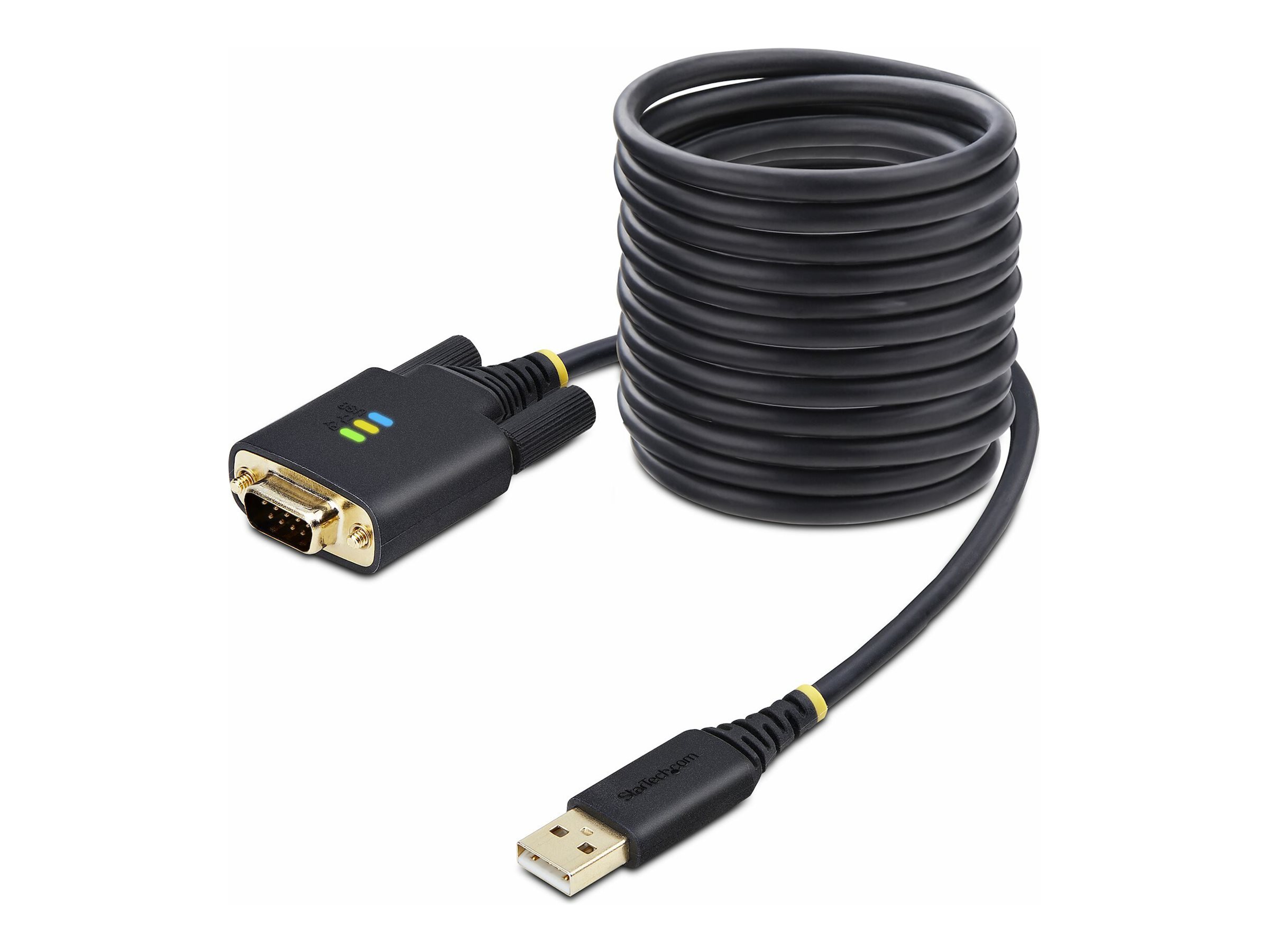 STARTECH.COM 3m USB auf Seriell Adapter COM-Retention FTDI USB-A zu DB9 Kabel USB RS232 Wechselbare Schrauben/Muttern