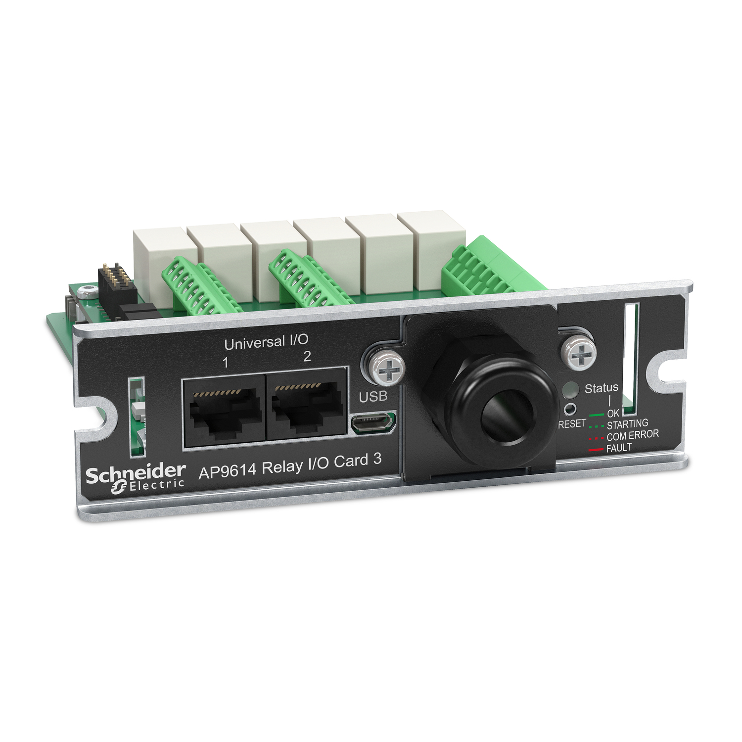 APC Network Management Card Remote management adapter SmartSlot 10100 Ethernet x 2 dry contact
