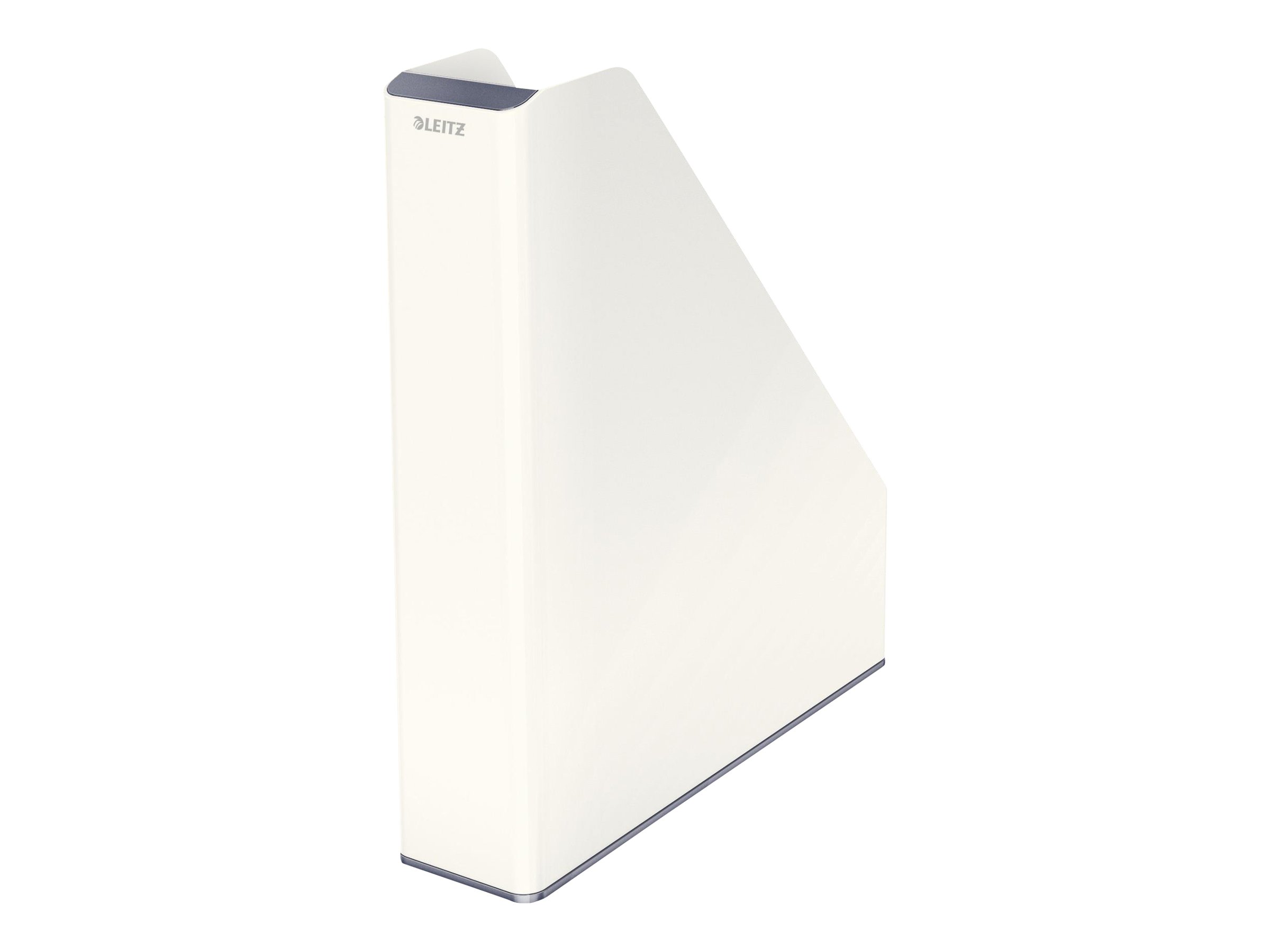 LEITZ Stehsammler WOW Duo Colour 53621001 perlweiss/grau Kunststoff, DIN A4