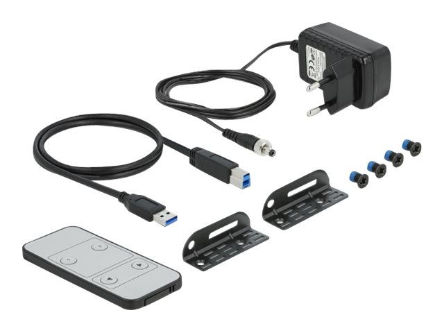 DELOCK DisplayPort 14 KVM Switch 8K 30Hz mit USB 30 und Audio