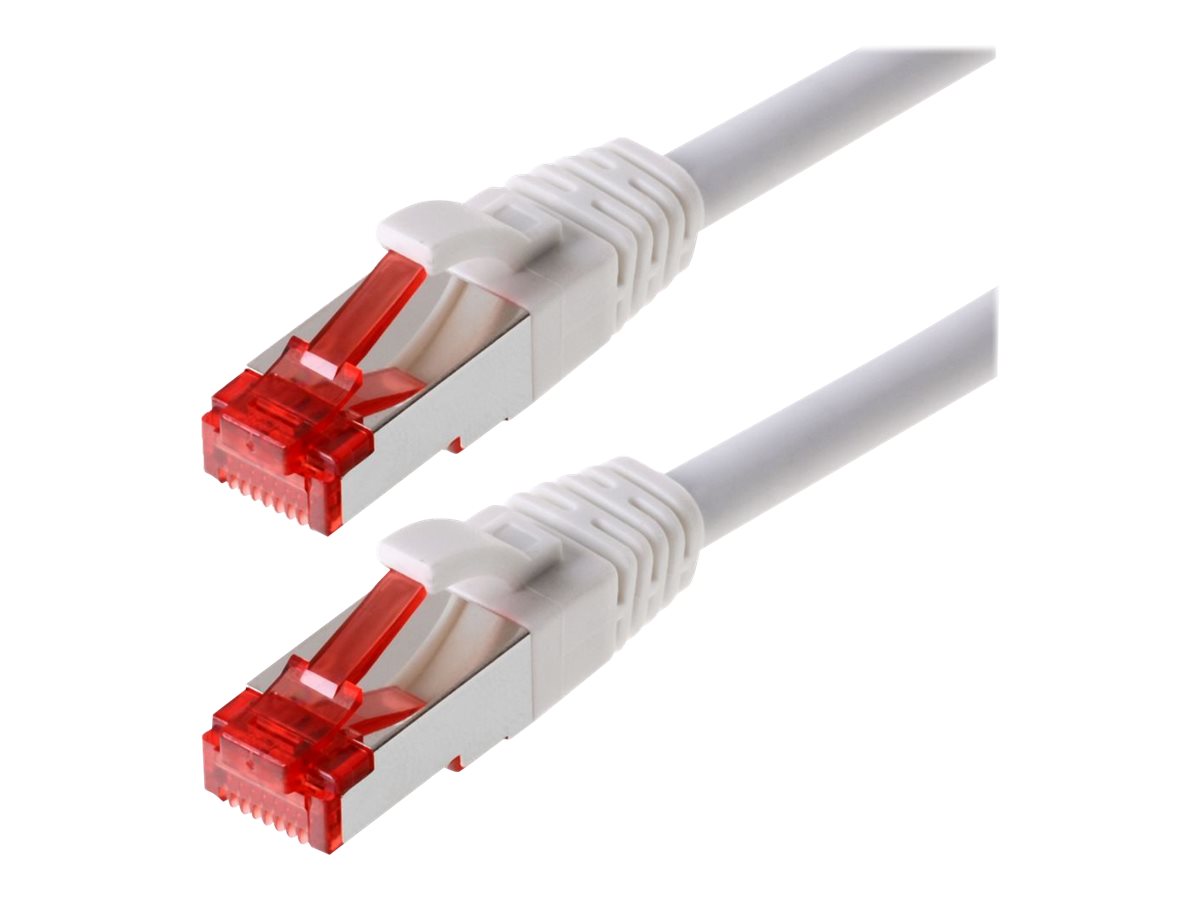 helos Patchkabel Cat 6 SFTP RJ45 weiß 3m AWG277 LSZH GHMT