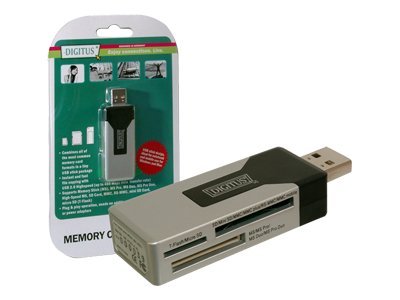 DIGITUS Card Reader 56-in-1 USB2.0, schwarz