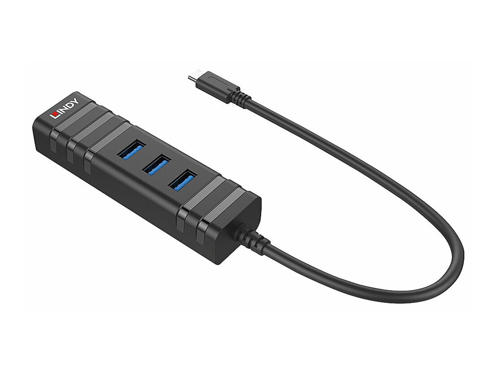 LINDY USB 3.1 Hub und Gigabit Ethernet Adapter USB 3.1 Gen 1 / USB 3.0 USB Typ C LINDY USB 3.1 Hub und Gigabit Ethernet Adapter USB 3.1 Gen 1 / USB 3.0 USB Typ C
