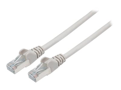 Intellinet Network Patch Cable, Cat6A, 0.5m, Grey, Copper, S/FTP, LSOH / LSZH, PVC, RJ45, Gold Plated Contacts, Snagless, Booted, Polybag - Patch-Kabel - RJ-45 (M)