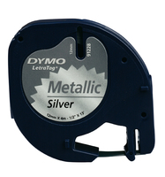 S0721730 DYMO 12mm SCHWARZ-SILBER