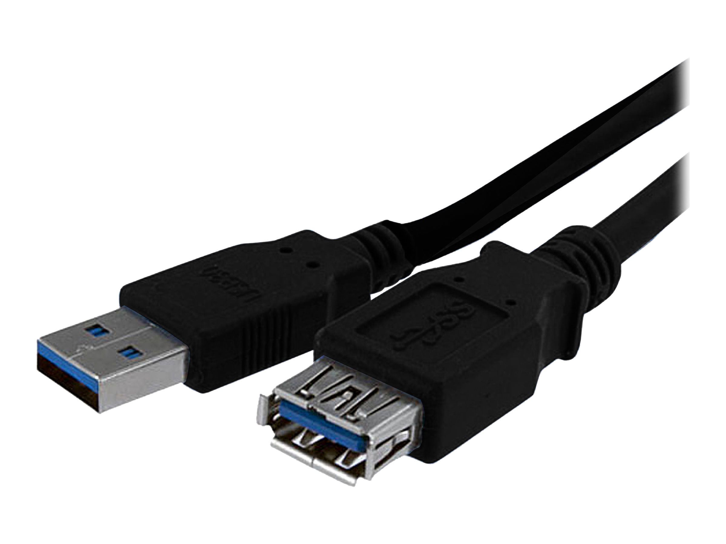 StarTech.com 1m USB 3.0 Verlängerungskabel - USB 3 Typ A Kabel Verlängerung - Stecker/ Buchse - Schwarz - USB-Verlängerungskabel - USB Typ A bis USB Typ A - 1 m