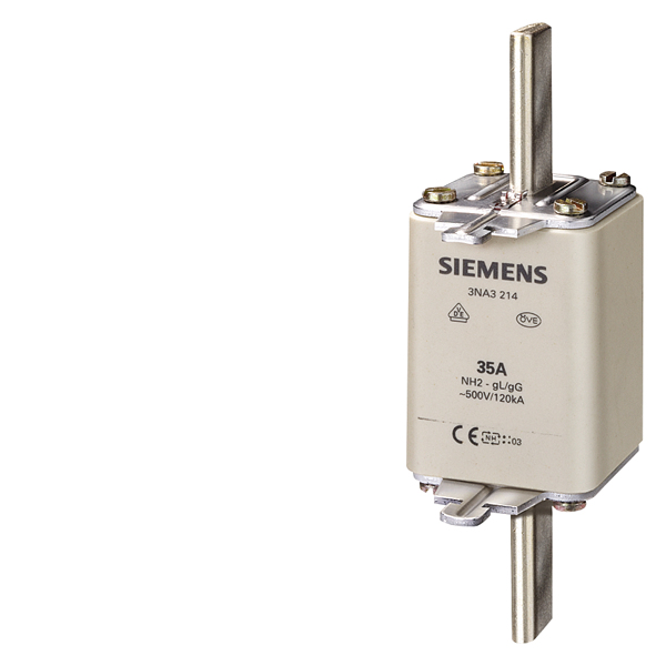 Siemens NH2-Sicherungseinsatz 3NA3240 mit Stirnkennmelder 200A Siemens NH2-Sicherungseinsatz 3NA3240 mit Stirnkennmelder 200A