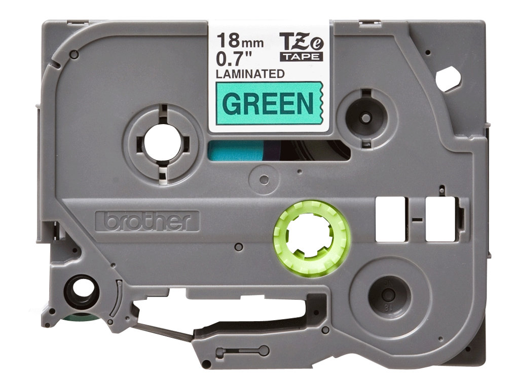 TZE741 BROTHER PTOUCH 18mm GRUEN-SCHW