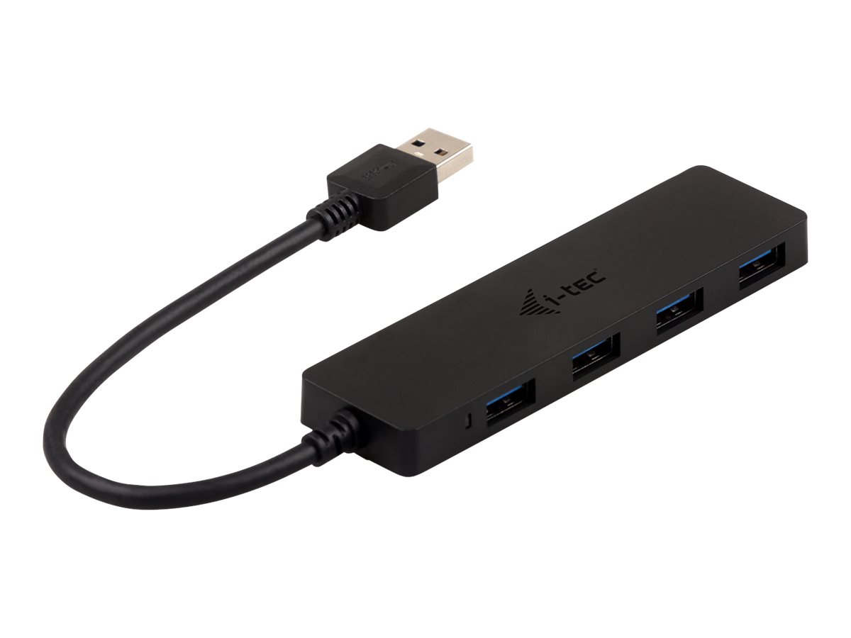 I-TEC USB 3.0 Slim Passive HUB 4 Port ohne Netzteil, ideal fuer Notebook Ultrabook Tablet PC Unterstuetzt Win und Mac OS Schwarz I-TEC USB 3.0 Slim Passive HUB 4 Port ohne Netzteil, ideal fuer Notebook Ultrabook Tablet PC Unterstuetzt Win und Mac OS Schwarz
