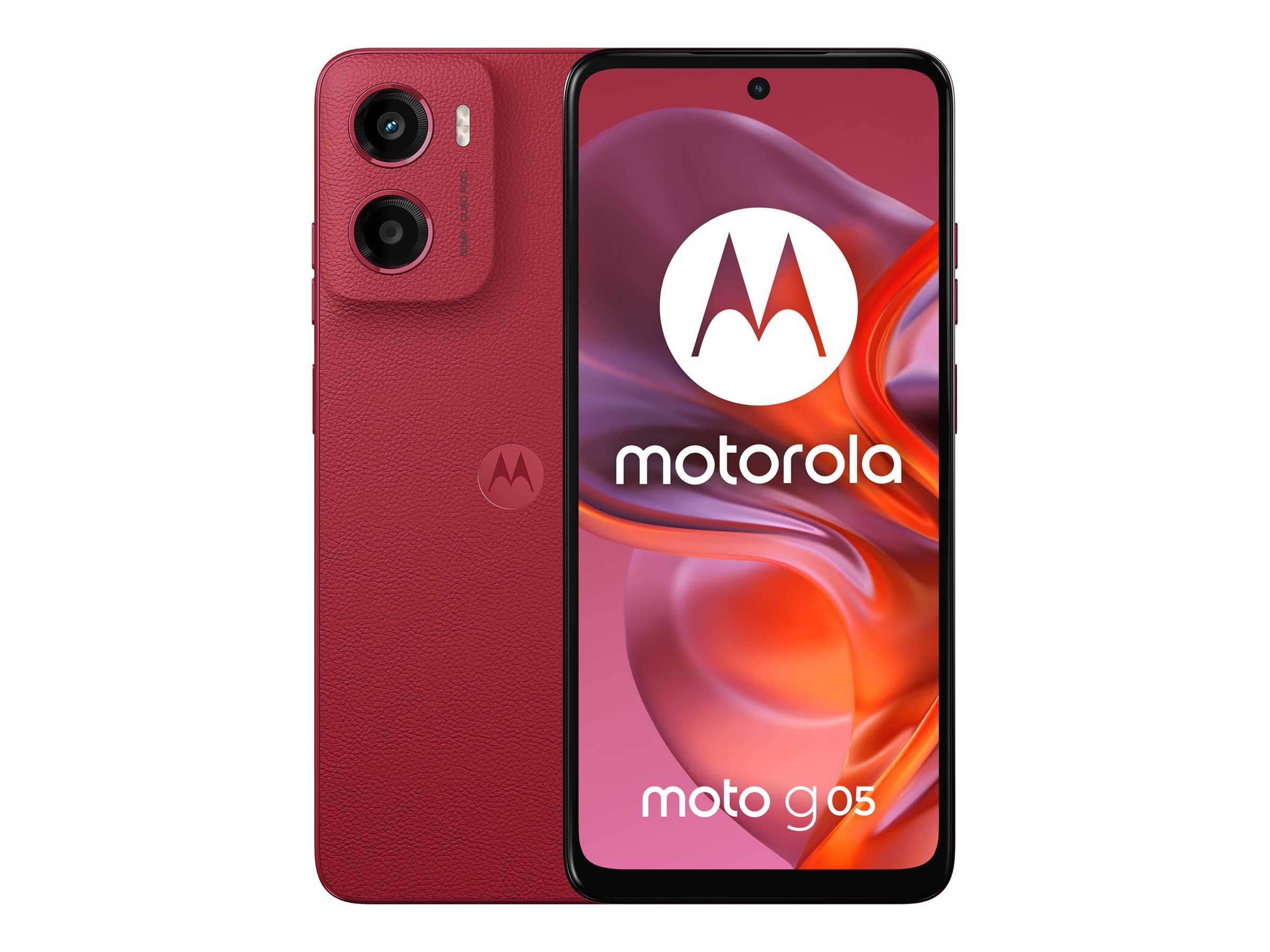 MOTOROLA moto g05 Dual-SIM-Smartphone plum red 64 GB