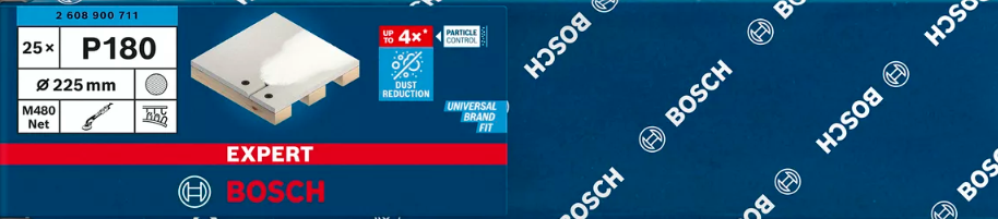 25 BOSCH EXPERT M480 Schleifblätter 180