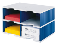 styro Sortierstation Styrodoc Jumbo Grundeinheit grau/blau mit 4 Faecher styro Sortierstation Styrodoc Jumbo Grundeinheit grau/blau mit 4 Faecher