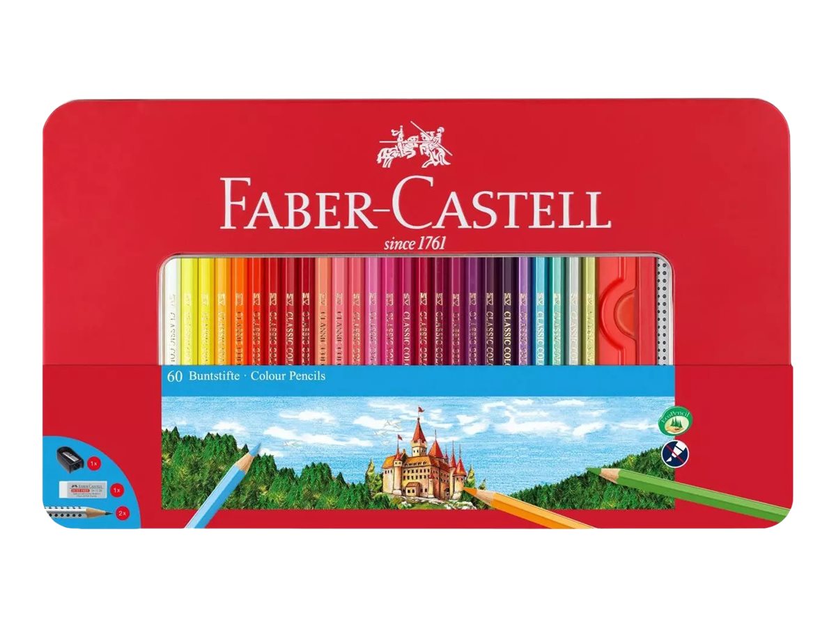 FABERCASTELL Classic Buntstifte farbsortiert, 60 St
