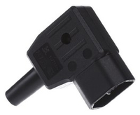Bachmann Winkelkaltgerätestecker 915.172 70 Grad schwarz Bachmann Winkelkaltgerätestecker 915.172 70 Grad schwarz