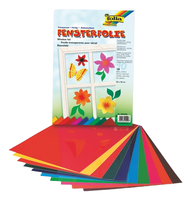 folia Fensterfolie mehrfarbig 10 Blatt folia Fensterfolie mehrfarbig 10 Blatt