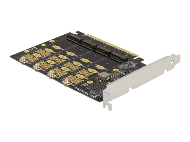Delock PCI Express x16 Karte zu 4 x intern NVMe M.2 Key M - Bifurcation