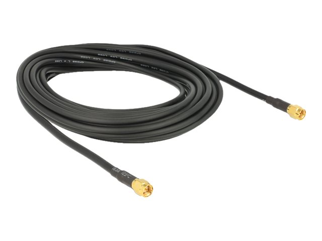 DELOCK HF SMA Stecker > SMA Stecker 10m LMR195 low loss