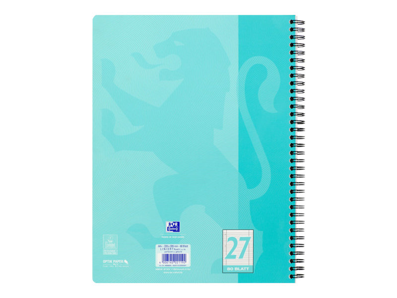 OXFORD Collegeblock touch Lineatur 27 liniert DIN A4 Innen und Aussenrand, 1 Block