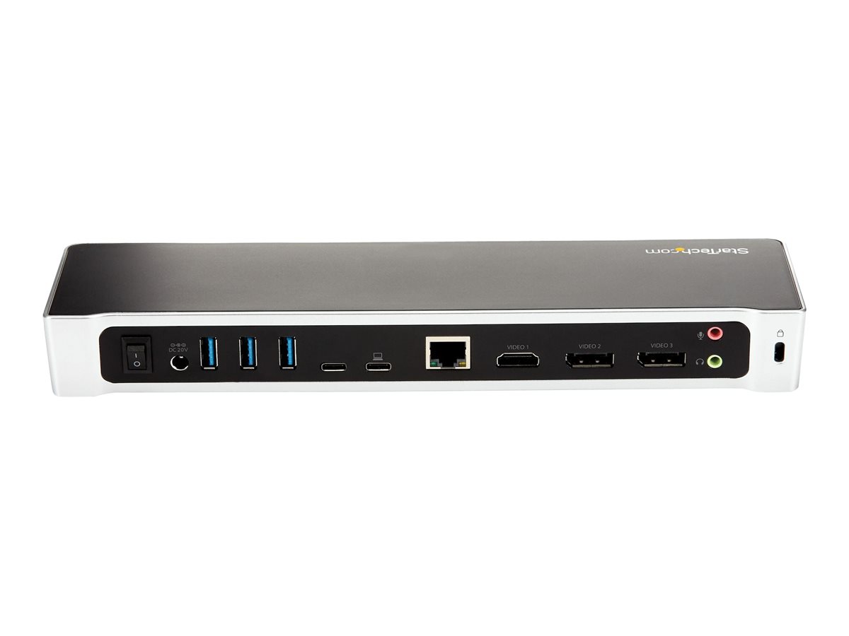 STARTECH.COM USB C Dock - Triple 4K - Mac Windows & Chrome OS - 100W PD - USB C to 2x DP - USB C to HDMI / GbE - 5x USB 3.0 STARTECH.COM USB C Dock - Triple 4K - Mac Windows & Chrome OS - 100W PD - USB C to 2x DP - USB C to HDMI / GbE - 5x USB 3.0