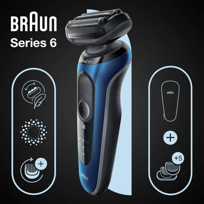 Braun Series 6 61B1500s mit EasyClick Herrenrasierer