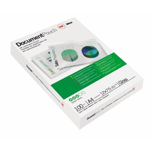 100 GBC Laminierfolien glaenzend fuer A4 75 micron