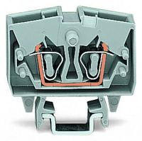 Wago Mini-Durchgangsklemme 2-Leiter 264-701 2,5qmm grau