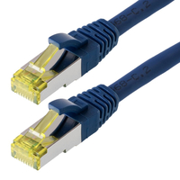 helos Patchkabel Cat 6a SFTP RJ45 blau 5m AWG267 LSZH GHMT