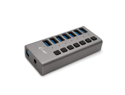 I-TEC USB 3.0 Charging HUB 7port port mit externem Netzadapter 36W 7x USB Ladeport fuer Tablets Notebooks Ultrabooks PC