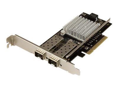 STARTECH.COM 2 Port 10G LWL Netzwerkkarte mit offenem SFP+ - PCIe, Intel Chip - 2-fach Glasfaser Ethernet Adapter mit Open SFP+