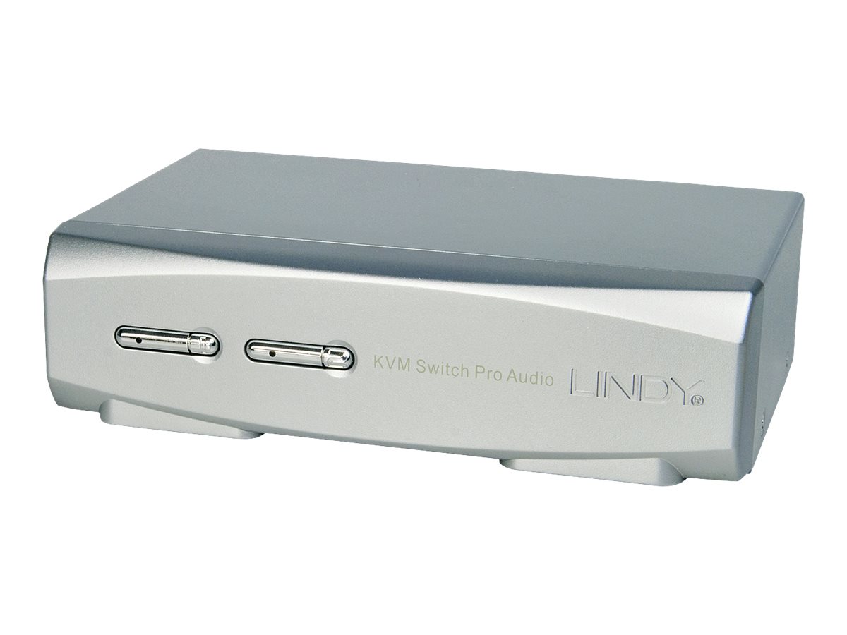 LINDY 2 Port DisplayPort 1.2 KVM Switch Pro Audio USB 2.0 LINDY 2 Port DisplayPort 1.2 KVM Switch Pro Audio USB 2.0