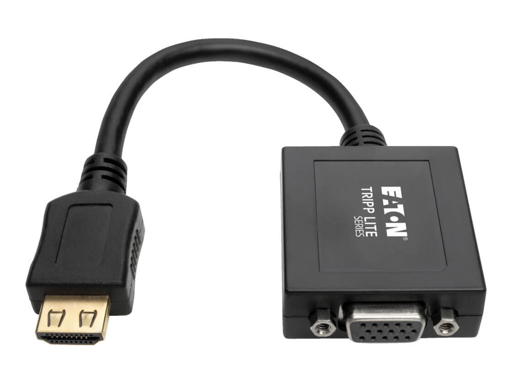 EATON TRIPPLITE HDMI to VGA with Audio Converter Cable Adapter for Ultrabook/Laptop/Desktop PC M/F 15,24cm 6Zoll