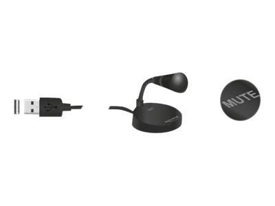 Delock USB Mikrofon mit Standfuß und Touch Mute Taste