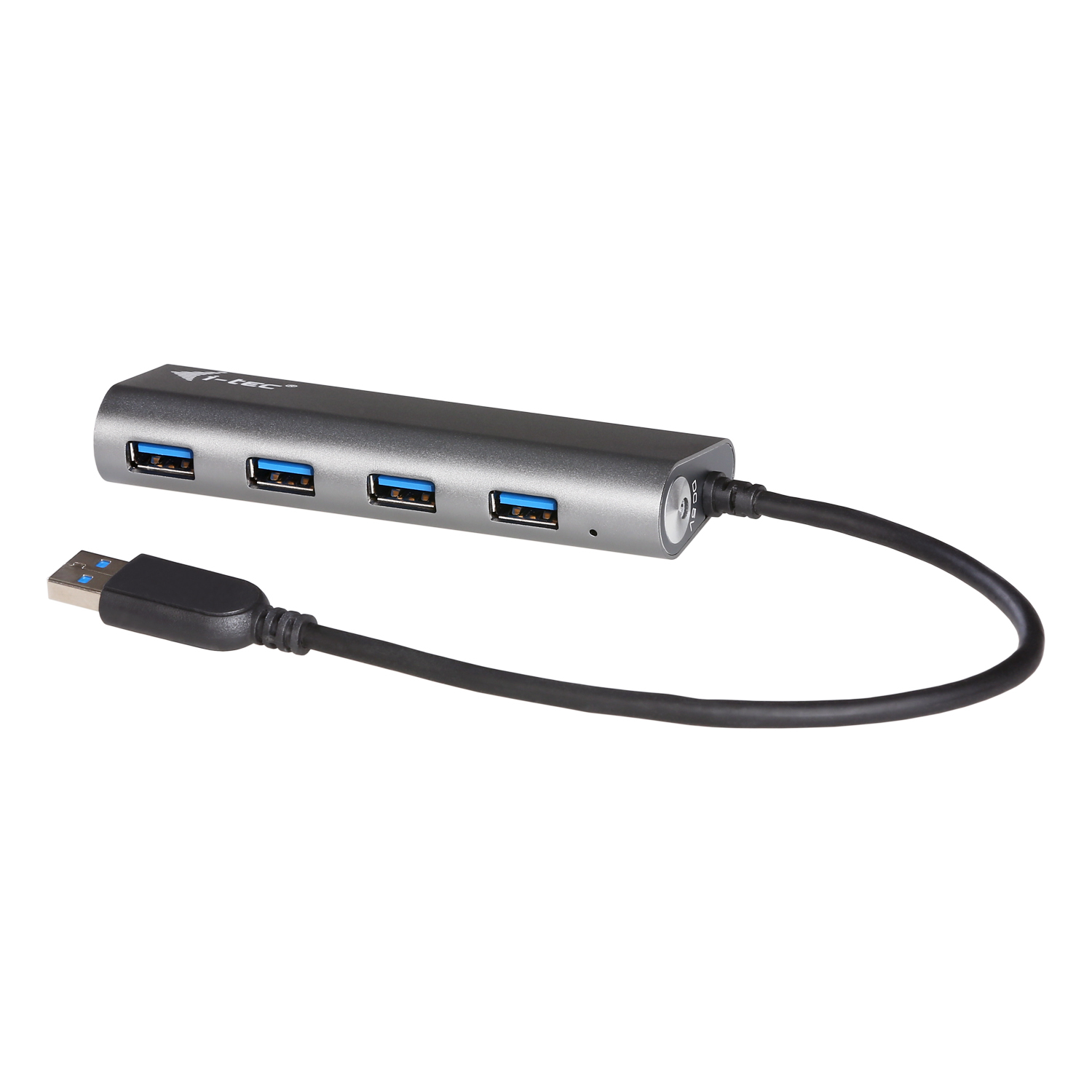 ITEC USB 30 Metal Charging HUB 4 Port port mit externem Netzadapter 4x USB Ladeport Fuer Tablets Notebooks Ultrabooks PC