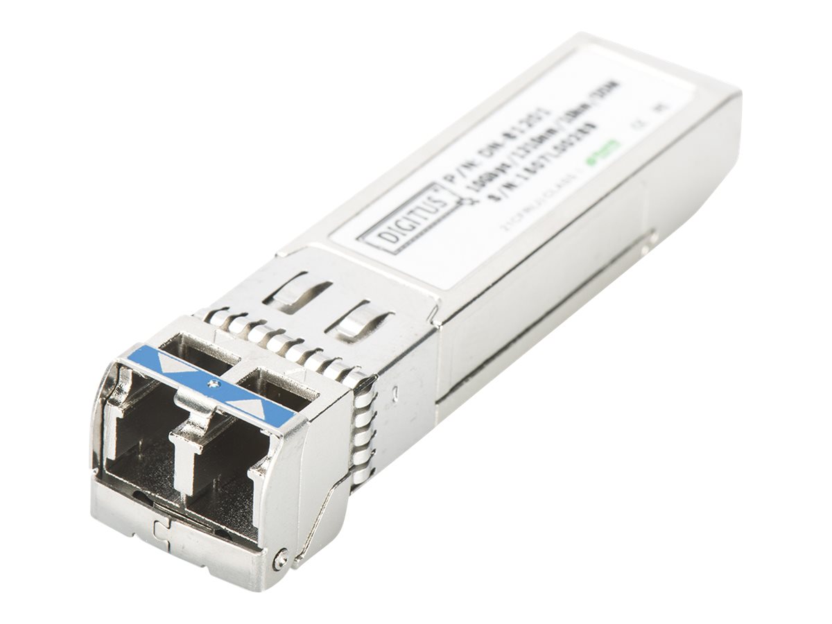 DIGITUS HP-kompatibel SFP+ 10G SM 1310nm 10Km mit DDM LC Stecker Power dissipation <1W