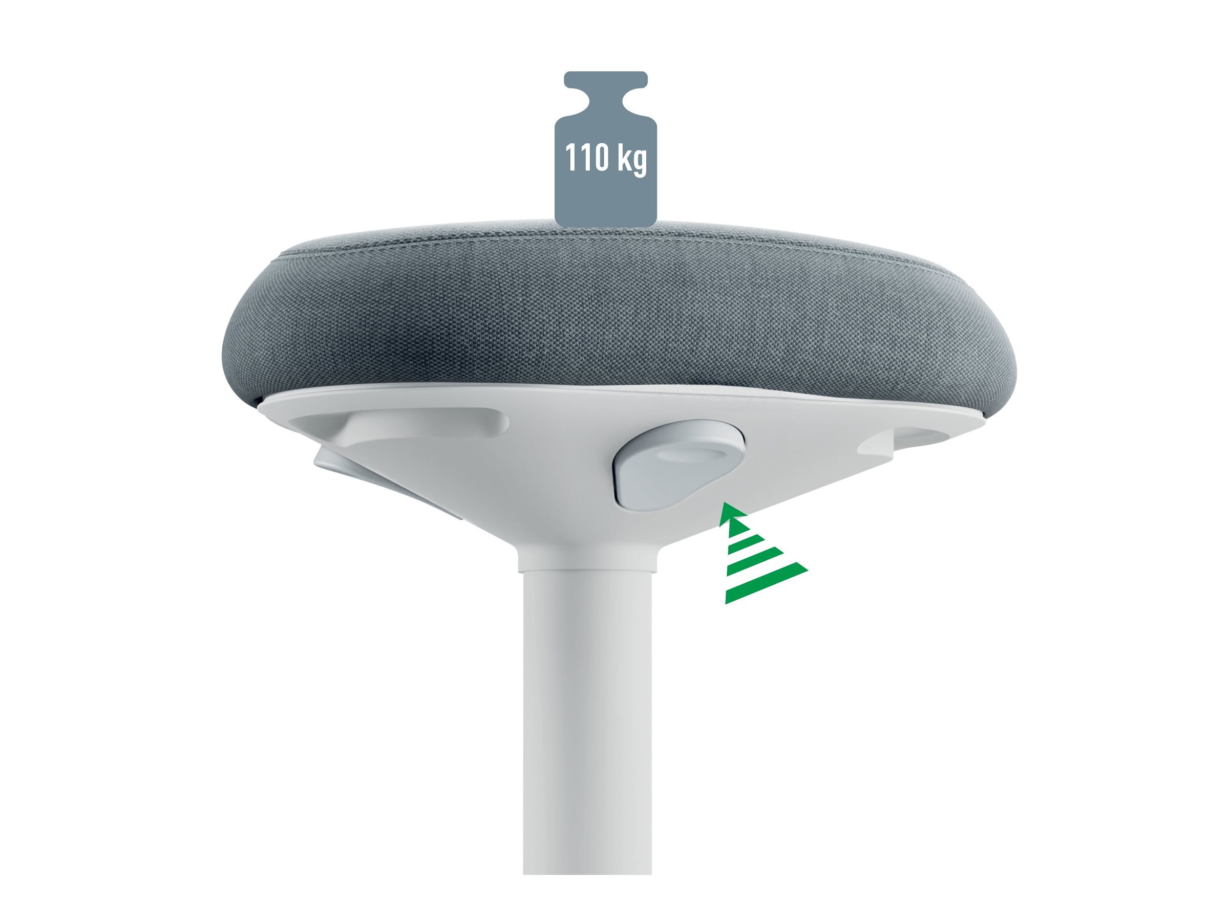 LEITZ Stehhilfe Ergo Active 65450085 grau LEITZ Stehhilfe Ergo Active 65450085 grau