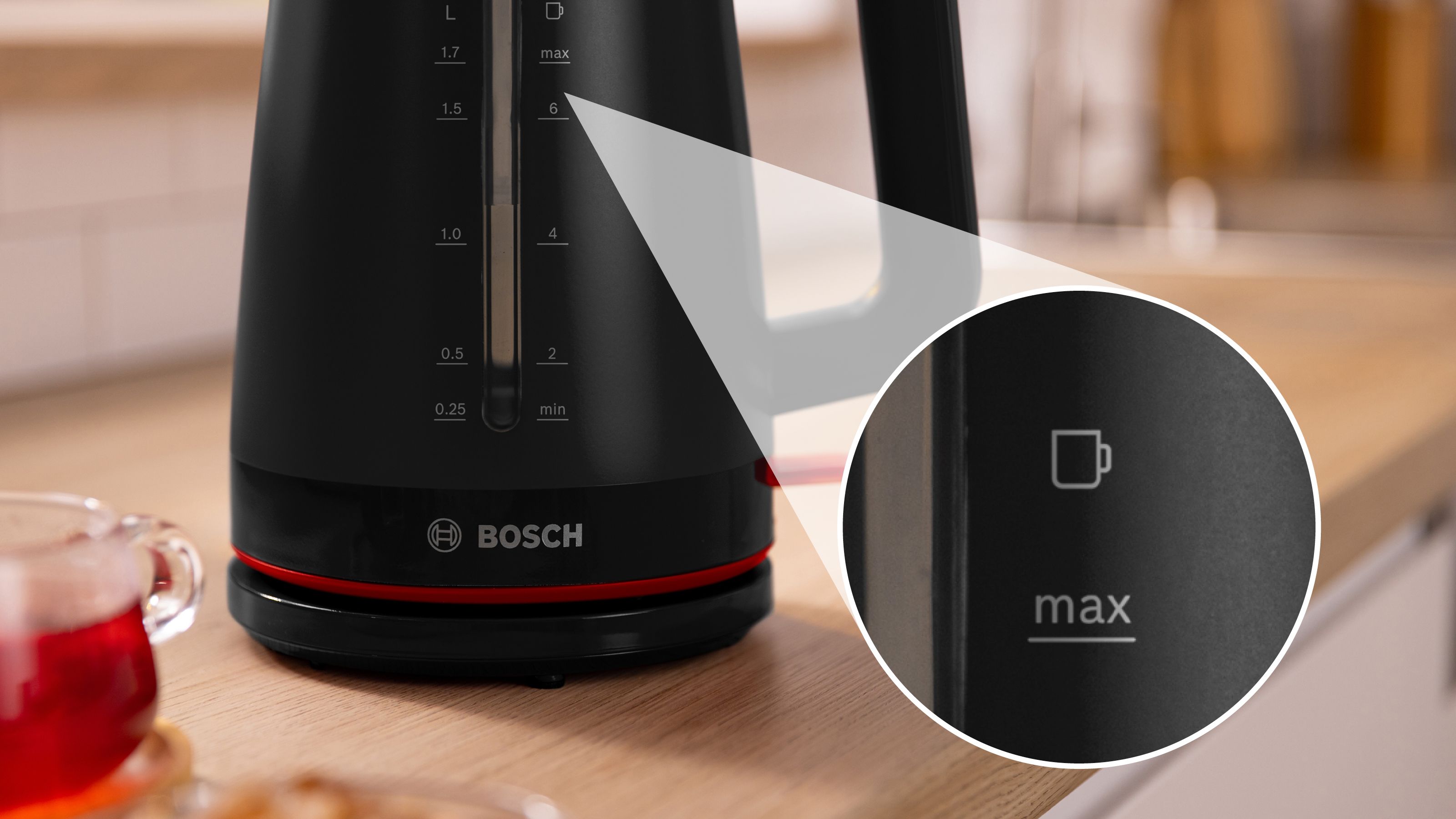 Bosch Wasserkocher TWK3M123 1,7 L MyMoment schwarz