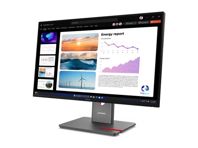 LENOVO ThinkVision P24Q40 60,45cm 23,8Zoll 2560x1440 IPS 120Hz Daisy Chain USBC 15W Factory calibrated panel Epeat Gold TCO10