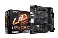 GIGABYTE A520M DS3H V2 AM4 4xDDR4 Micro ATX MB 4xSATA 1xM.2 GIGABYTE A520M DS3H V2 AM4 4xDDR4 Micro ATX MB 4xSATA 1xM.2