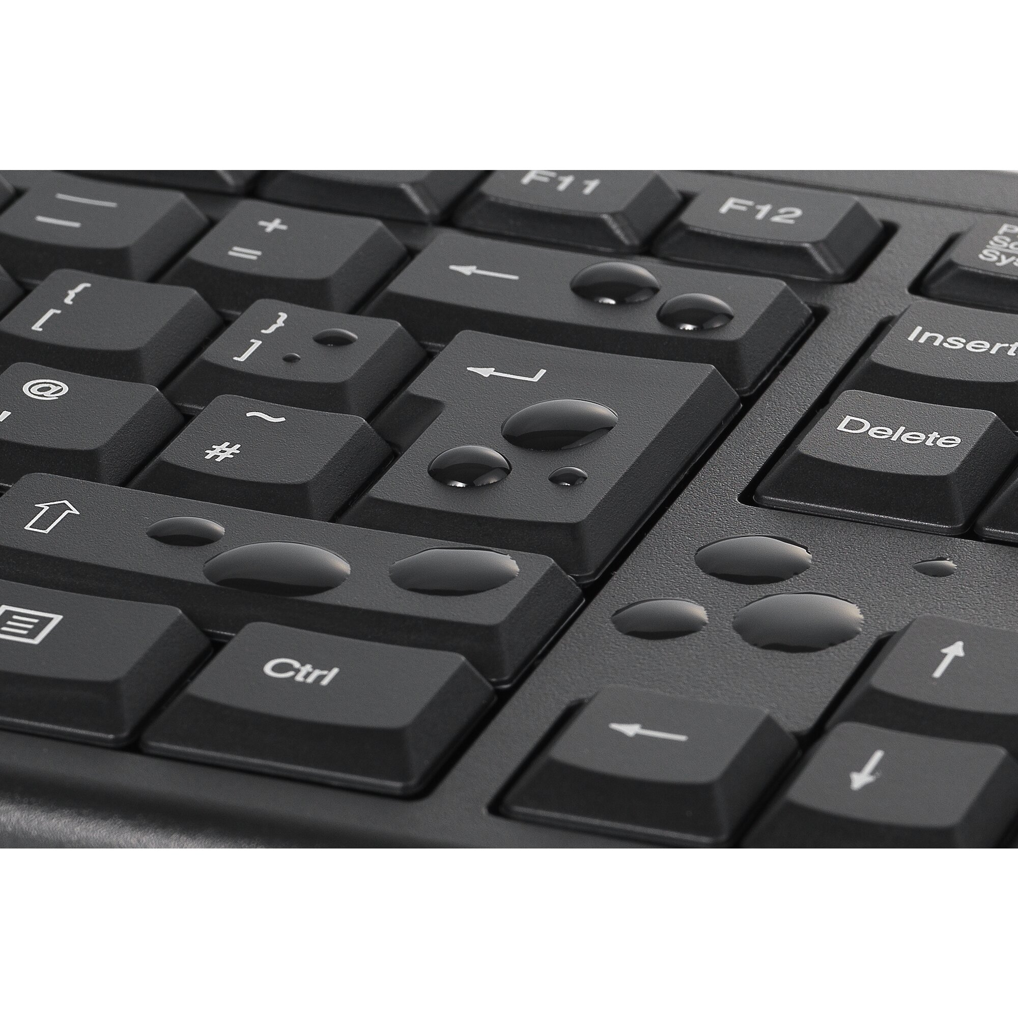 Kensington KM150 EQ Tastatur-Maus-Set kabellos Schwarz