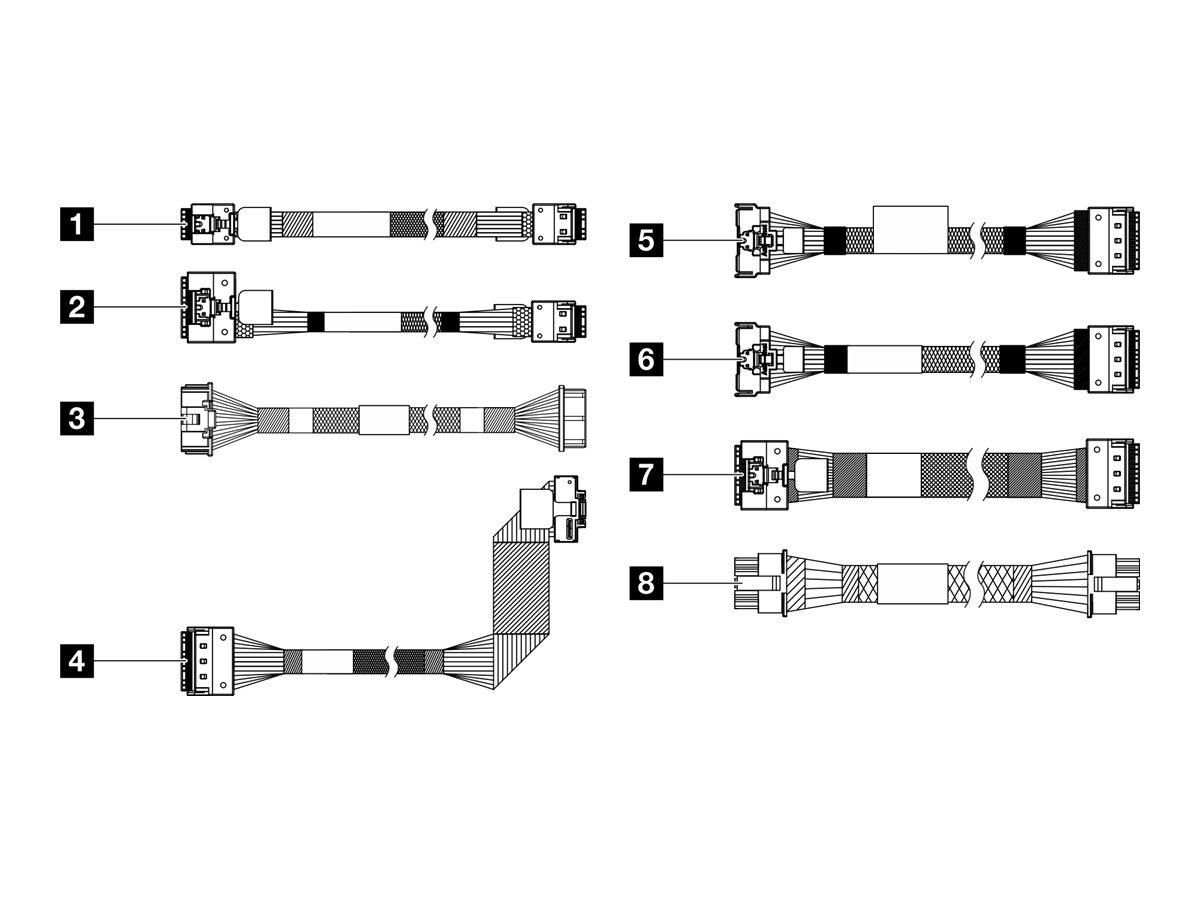 LENOVO ISG ThinkSystem SR650 V3 x4 M.2/7mm CFF RAID Cable Kit LENOVO ISG ThinkSystem SR650 V3 x4 M.2/7mm CFF RAID Cable Kit