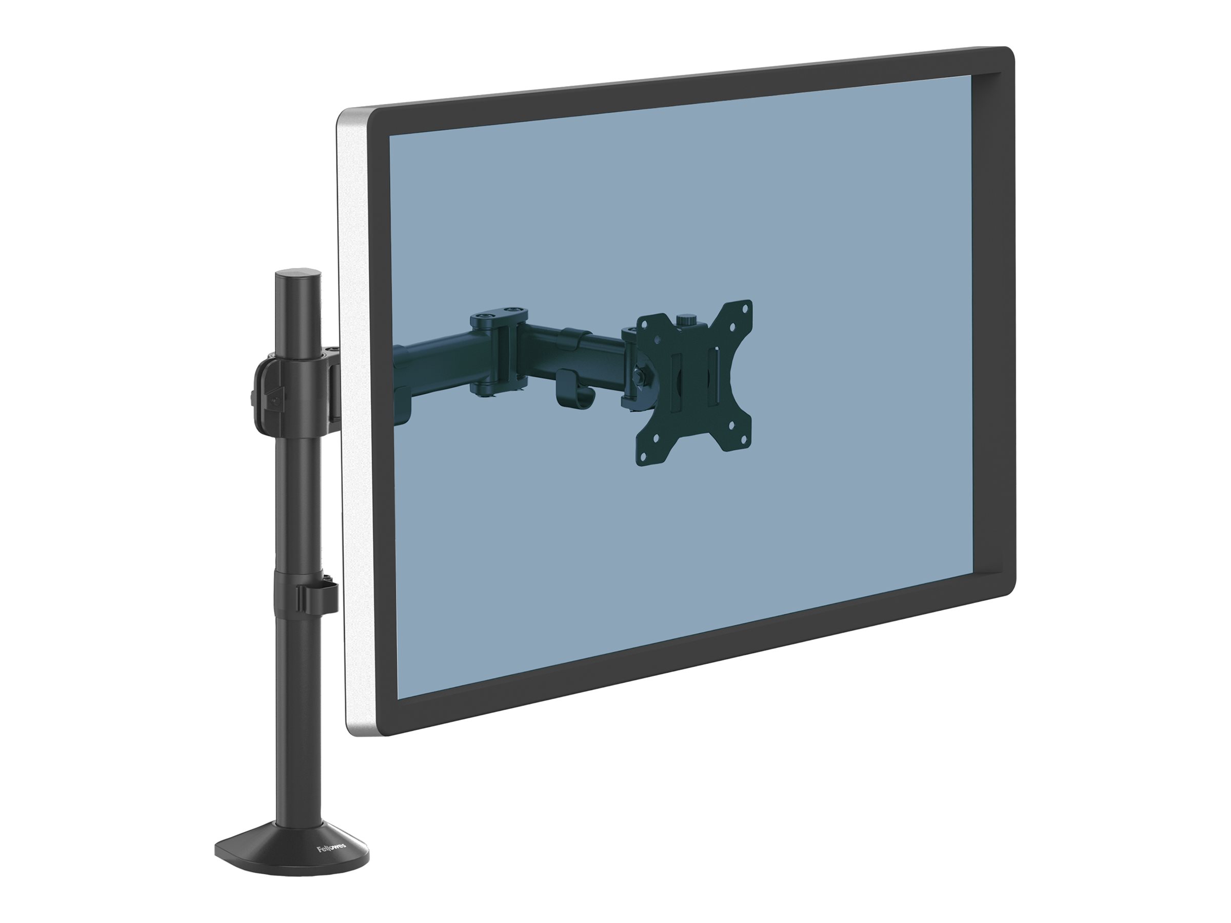 Fellowes Monitor-Halterung Reflex 8502501 schwarz fÃ¼r 1 Monitor, Tischklemme, Tischbohrung