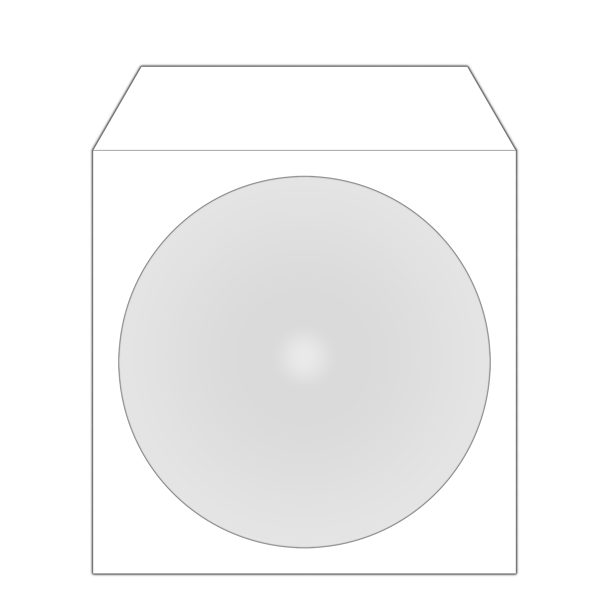 MediaRange 1er CD-/DVD-Huellen Papiertaschen weiss, 50 St.