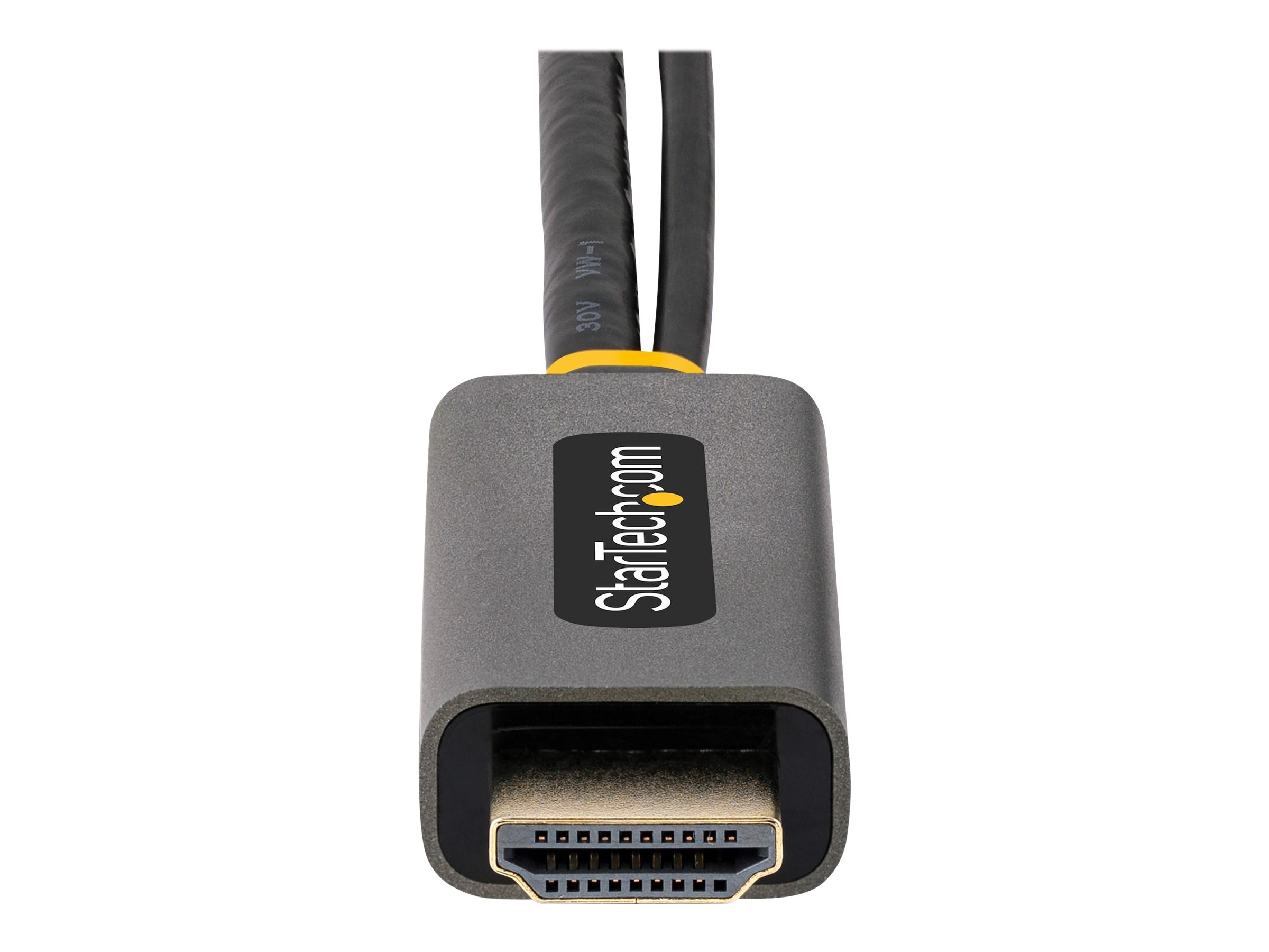 STARTECH.COM 30cm HDMI auf DisplayPort Adapter/Kabel Aktiver 4K 60Hz HDMI 2.0 auf DP 1.2 Konverter HDR USB Busbetrieben HDMI zu DP